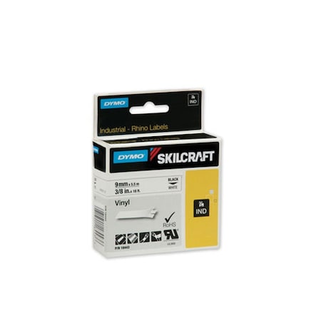 Campanas Thermal Vinyl Label Tape Cassettes Black CA3750234